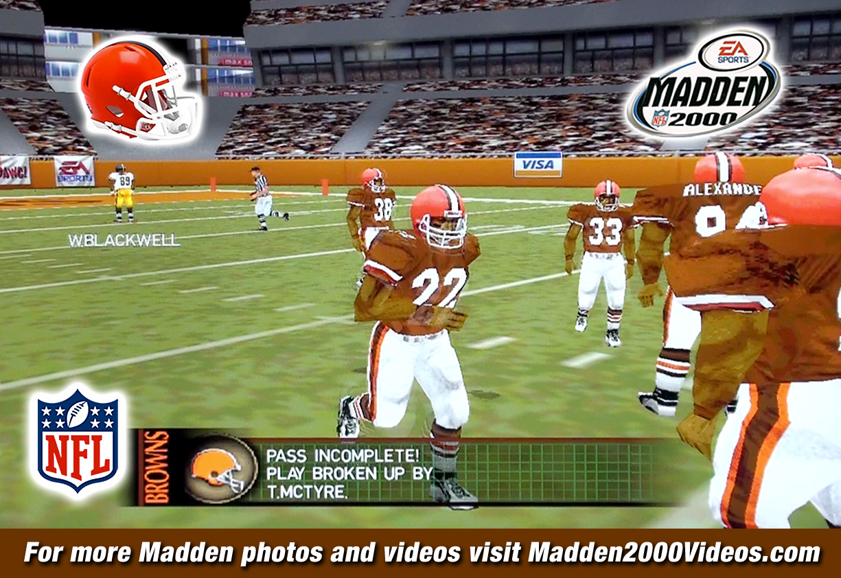 Madden NFL 2000 Cleveland Browns Roster