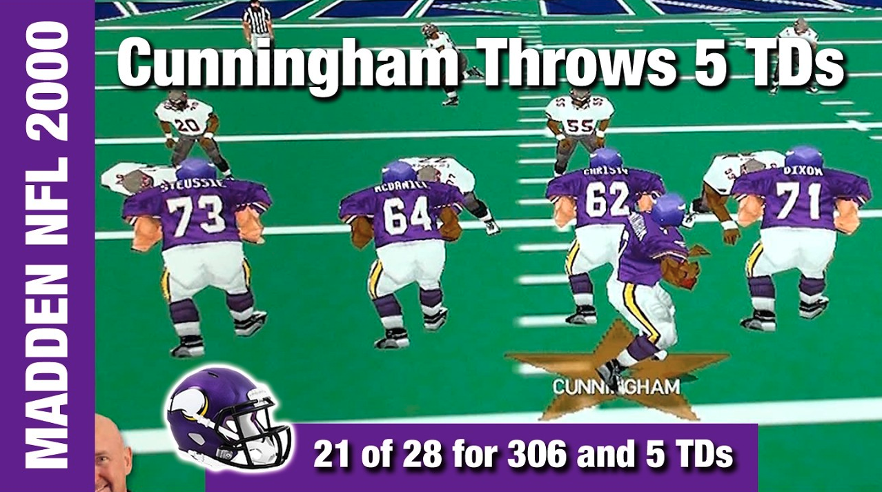 Madden NFL 2000 Vikings QB Randall Cunningham