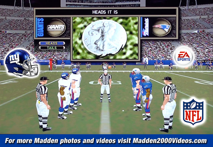 Madden NFL 2000 Giants Roster Photo