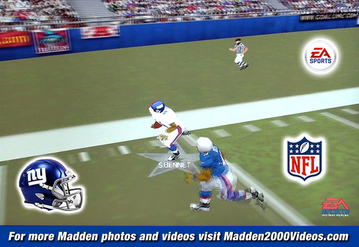 Madden NFL 2000 Giants Roster Photo