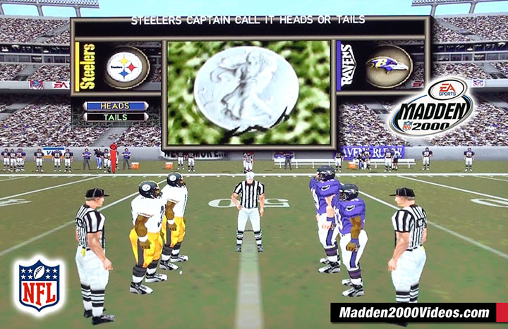 Madden NFL 2000 Referee Coin Toss Photo