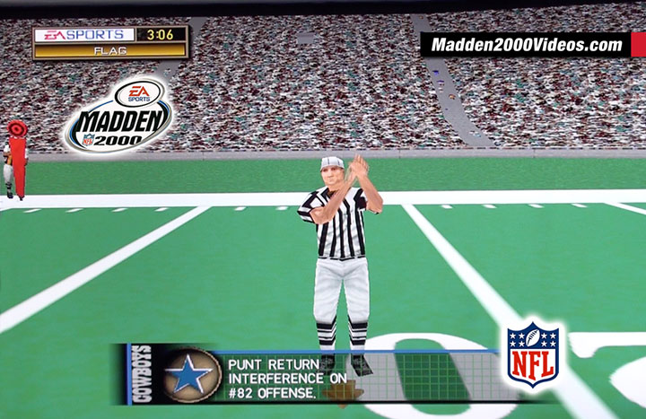 Madden NFL 2000 Referee Punt Return Interference Photo