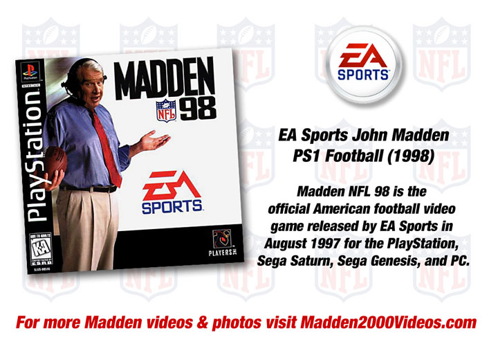 EA Sports Madden NFL 1998 Game Cover Photo