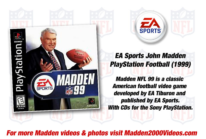 EA Sports Madden NFL 1999 Game Cover Photo