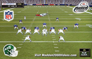 Madden NFL 2000 Photo Jets at Broncos Video