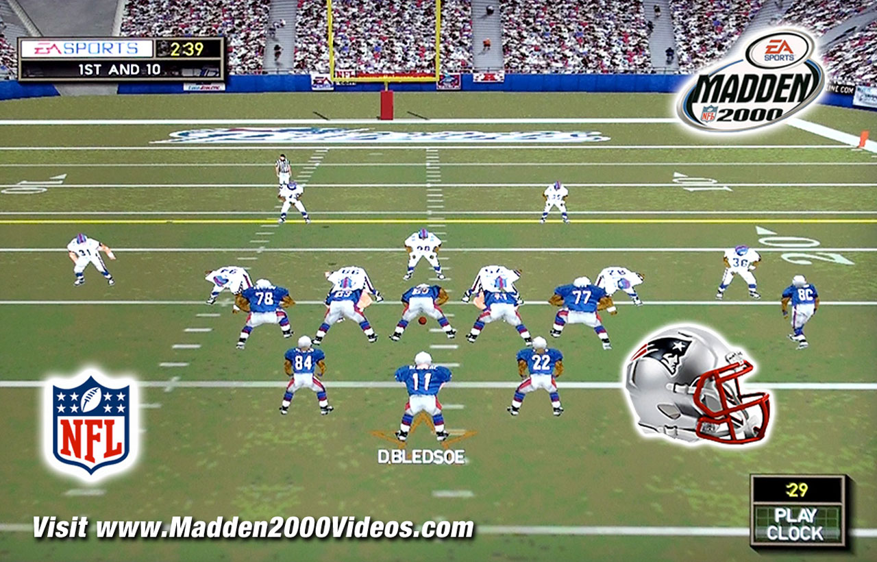 Madden NFL 2000 Patriots Team Photo