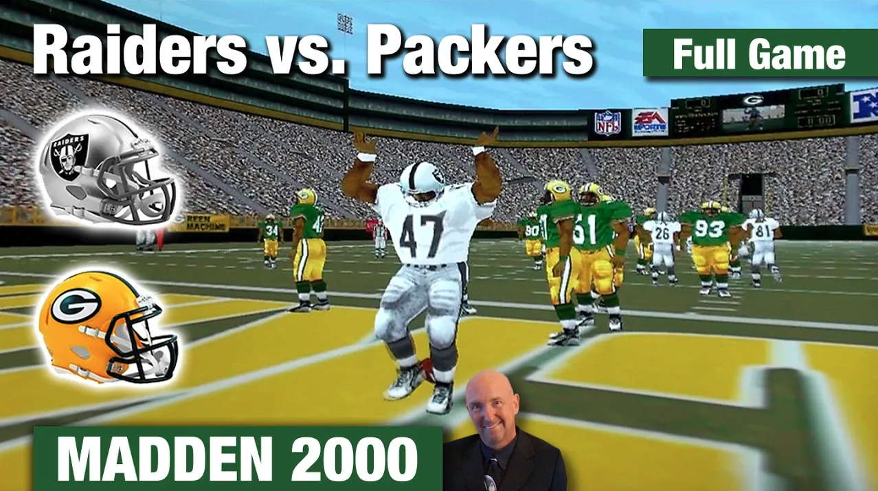 Madden NFL 2000 Oakland Raiders at Green Bay Packers Video