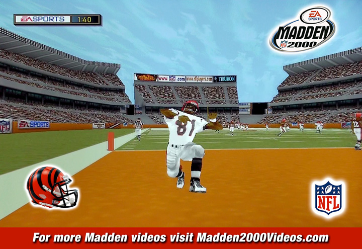Madden NFL 2000 Cincinnati Bengals at Cleveland Browns Video
