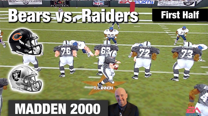 Madden NFL 2000 Video Oakland Raiders vs Chicago Bears Video