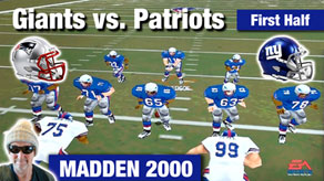 Madden New York Giants vs. New England Patriots Game