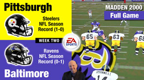 Madden Pittsburgh Steelers at Baltimore Ravens Game