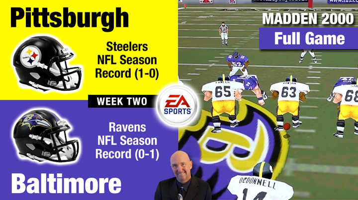 Madden NFL 2000 Video Steelers vs Ravens Video