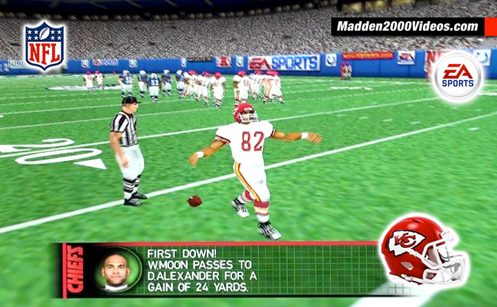 Madden Chiefs Derrick Alexander TD Drive Photo