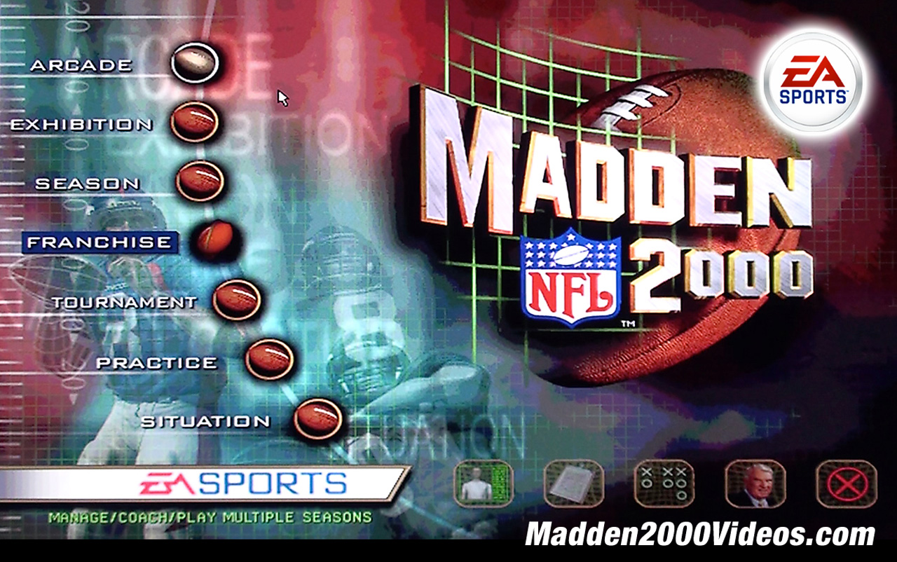 Madden NFL 2000 Mac OS Start Screen Photo