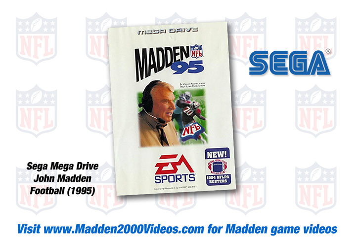Madden NFL Sega 1995 Game Cover Photo